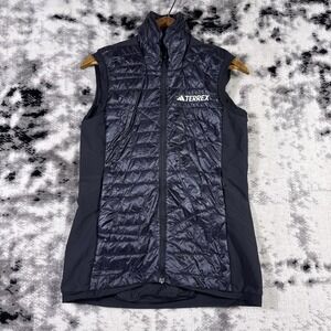 Adidas Terrex Primaloft Puffer Vest Womens Size Extra Small Black‎ Outdoors